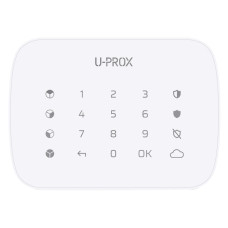 Беспроводная сенсорная клавиатура для четырех групп U-Prox Keypad G4 White