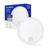 Антивандальный LED-светильник GLOBAL 1-GBH-02-1250-C-PIR 12W 5000K