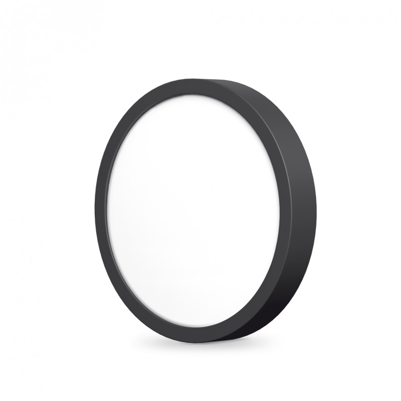 Накладной светодиодный светильник VIDEX 18W 5000K 220V круг черный (VL-DLRS-185B)