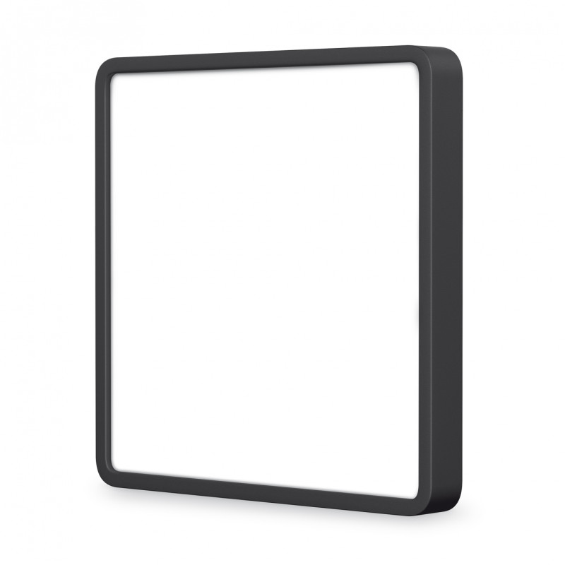 Накладной светодиодный светильник VIDEX 24W 5000K 220V квадратный черный (VL-DLSS-245B)