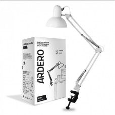 Настольный светильник Ardero DE1430ARD на струбцине под лампу Е27 белый 7799