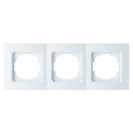 Рамка тройная горизонтальная NILSON Touran белый 24110093