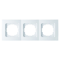 Рамка тройная горизонтальная NILSON Touran белый 24110093
