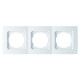 Рамка тройная горизонтальная NILSON Touran белый 24110093