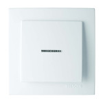 Выключатель одноклавишный с подсветкой NILSON Touran белый 24111002