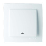 Выключатель промежуточный одноклавишный NILSON Touran белый 24111010