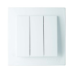 Выключатель трехклавишный NILSON Touran белый 24111066