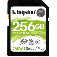 Модуль флэш-памяти Kingston 256GB SDXC Canvas Select Plus 100R C10 UHS-I U3 V30