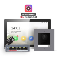 DS-KD8003-IME1(B)+DS-KH6350-TE1+HS-TF Комплект (врізна панель)