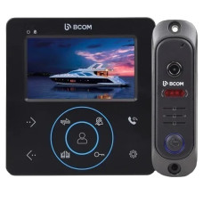 комплект видеодомофона BCOM BD-480M Black Kit