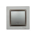 Выключатель 1-кл из подсв. графит+кремовый механизм 9705 + 9305 JAZZ LUXEL