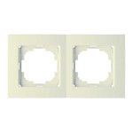 Рамка двойная горизонтальная NILSON Touran крем 24120092