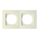 Рамка двойная горизонтальная NILSON Touran крем 24120092