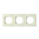 Рамка тройная горизонтальная NILSON Touran крем 24120093