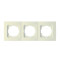 Рамка тройная горизонтальная NILSON Touran крем 24120093