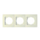 Рамка тройная горизонтальная NILSON Touran крем 24120093