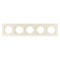 Рамка пятерная горизонтальная NILSON Touran крем 24120095