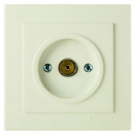 Розетка концевая телевизионная NILSON Touran крем 24121029