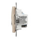 Розетка телевизионная и компьютерная SCHNEIDER Sedna Design cat5E UTP бежевый SDD112469T