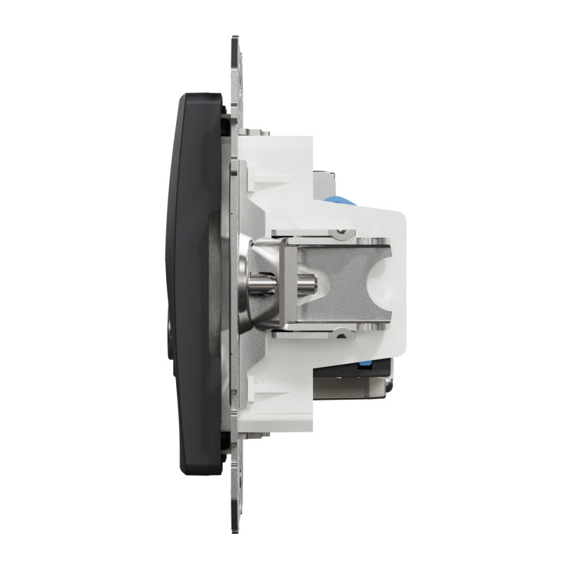 Розетка телевизионная и компьютерная SCHNEIDER Sedna Design cat5E UTP черный SDD114469T