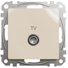 Розетка телевизионная конечная SCHNEIDER Sedna Design бежевый SDD112471