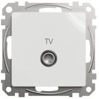 Розетка телевизионная конечная SCHNEIDER Sedna Design белая SDD111471