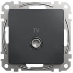 Розетка телевизионная конечная SCHNEIDER Sedna Design черный SDD114471