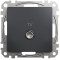 Розетка телевизионная конечная SCHNEIDER Sedna Design черный SDD114471