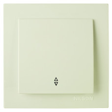 Выключатель одноклавишный проходной NILSON Touran крем 24121007