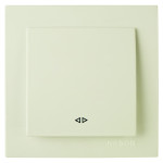 Выключатель одноклавишный промежуточный NILSON Touran крем 24121010