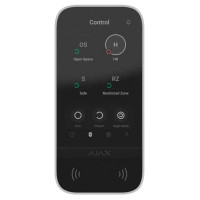Беспроводная клавиатура с сенсорным экраном Ajax KeyPad TouchScreen (8EU) white