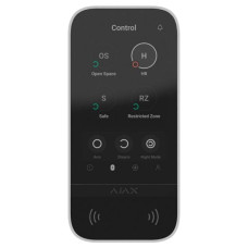 Беспроводная клавиатура с сенсорным экраном Ajax KeyPad TouchScreen (8EU) white
