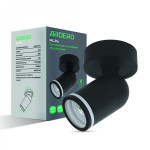 ML316 MR16/G5.3 чорний, поворотний, Ф55*130мм 80205