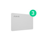 Защищенная бесконтактная карта для клавиатуры AJAX Pass – 3 шт. (white)