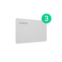 Защищенная бесконтактная карта для клавиатуры AJAX Pass – 3 шт. (white)