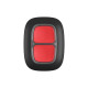 Бездротова екстрена кнопка AJAX DubleButton (black)