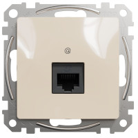Компьютерная одинарная розетка SCHNEIDER Sedna Design cat5E UTP бежевый SDD112451