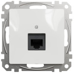 Компьютерная одинарная розетка SCHNEIDER Sedna Design cat5E UTP белая SDD111451