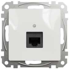 Компьютерная одинарная розетка SCHNEIDER Sedna Design cat5E UTP белая SDD111451
