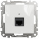 Компьютерная одинарная розетка SCHNEIDER Sedna Design cat5E UTP белая SDD111451