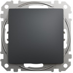 Одноклавишный проходной выключатель SCHNEIDER Sedna Design черный SDD114106