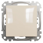 Одноклавишный выключатель SCHNEIDER Sedna Design бежевый SDD112101