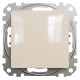 Одноклавишный выключатель SCHNEIDER Sedna Design бежевый SDD112101
