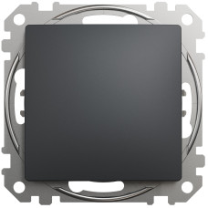 Одноклавишный выключатель SCHNEIDER Sedna Design черный SDD114101