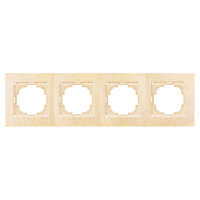 Рамка четверная NILSON Touran клен 24280094