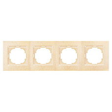 Рамка четверная NILSON Touran клен 24280094