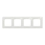 Рамка четверная горизонтальная SCHNEIDER Sedna Design белая SDD311804
