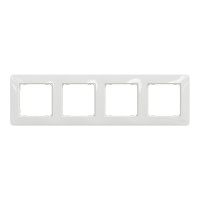 Рамка четверная горизонтальная SCHNEIDER Sedna Design белая SDD311804