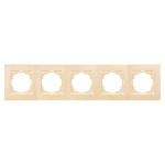 Рамка пятерная NILSON Touran клен 24280095