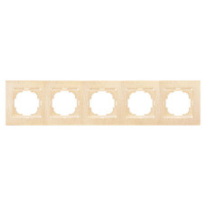 Рамка пятерная NILSON Touran клен 24280095